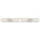 Ballston Boreas 4 Light 39" Bath Vanity Satin Nickel Striped Clear Shade