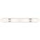 Ballston Boreas 4 Light 39" Bath Vanity Satin Nickel White Shade