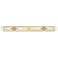 Ballston Boreas 4 Light 51" Bath Vanity Antique Brass Clear Shade