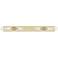 Ballston Boreas 4 Light 51" Bath Vanity Antique Brass Deco Swirl Shade