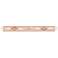 Ballston Boreas 4 Light 51" Bath Vanity Antique Copper Deco Swirl Shade