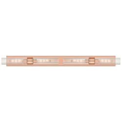Ballston Boreas 4 Light 51" Bath Vanity Antique Copper Striped Clear Shade