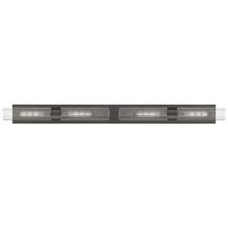 Ballston Boreas 4 Light 51" Bath Vanity Bronze Striped Clear Shade