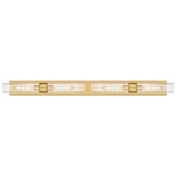Ballston Boreas 4 Light 51" Bath Vanity Brushed Brass Seedy Shade