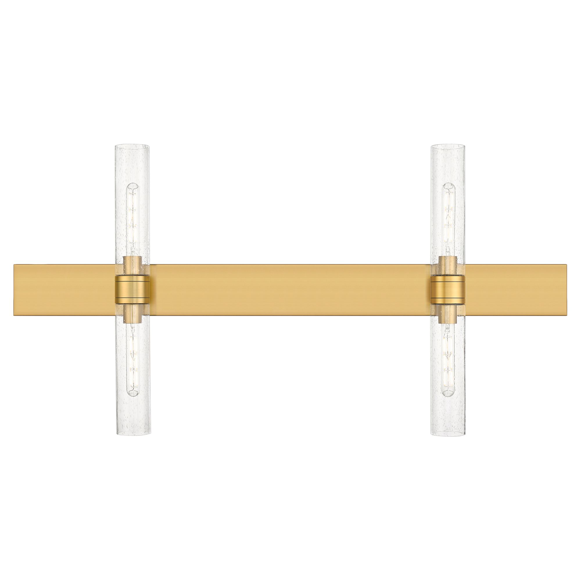 Image 2 Ballston Boreas 4 Light 51" Bath Vanity Brushed Brass Seedy Shade more views