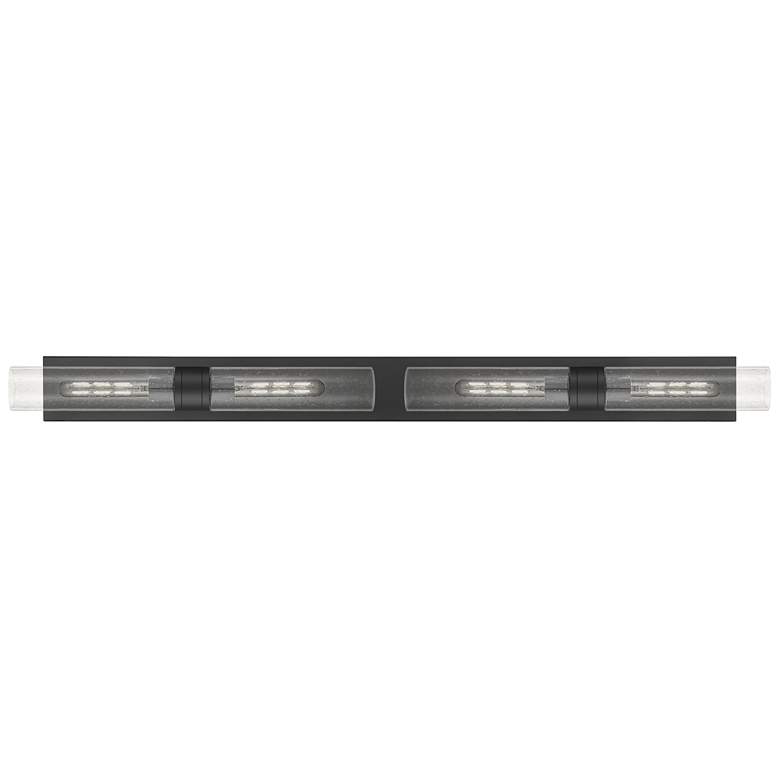 Image 1 Ballston Boreas 4 Light 51" Bath Vanity Matte Black Seedy Shade