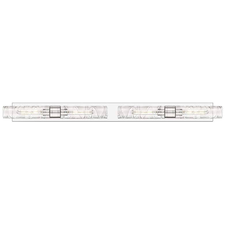 Image 1 Ballston Boreas 4 Light 51" Bath Vanity Polished Chrome Deco Swirl Shade