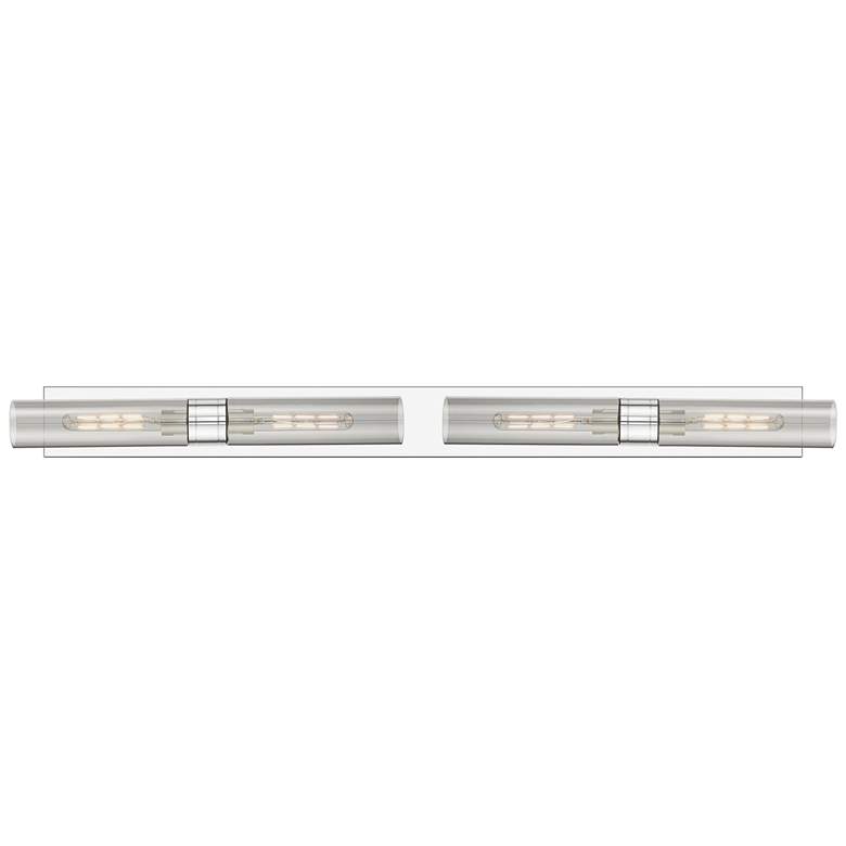 Image 1 Ballston Boreas 4 Light 51" Bath Vanity Polished Chrome Light Smoke Shade