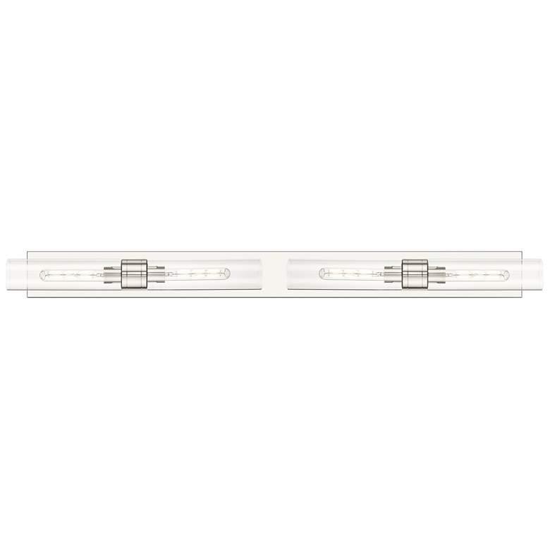 Image 1 Ballston Boreas 4 Light 51" Bath Vanity Polished Nickel Clear Shade