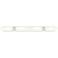Ballston Boreas 4 Light 51" Bath Vanity Polished Nickel Striped White Shade