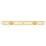 Ballston Boreas 4 Light 51" Bath Vanity Satin Gold Finish Clear Shade