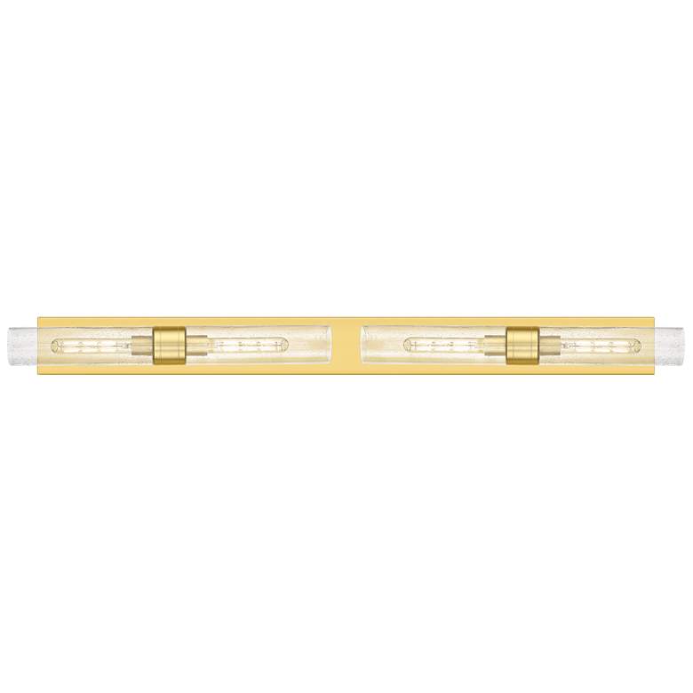 Image 1 Ballston Boreas 4 Light 51" Bath Vanity Satin Gold Finish Seedy Shade