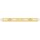 Ballston Boreas 4 Light 51" Bath Vanity Satin Gold Striped Clear Shade