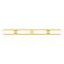 Ballston Boreas 4 Light 51" Bath Vanity Satin Gold Striped White Shade