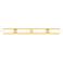 Ballston Boreas 4 Light 51" Bath Vanity Satin Gold Striped White Shade