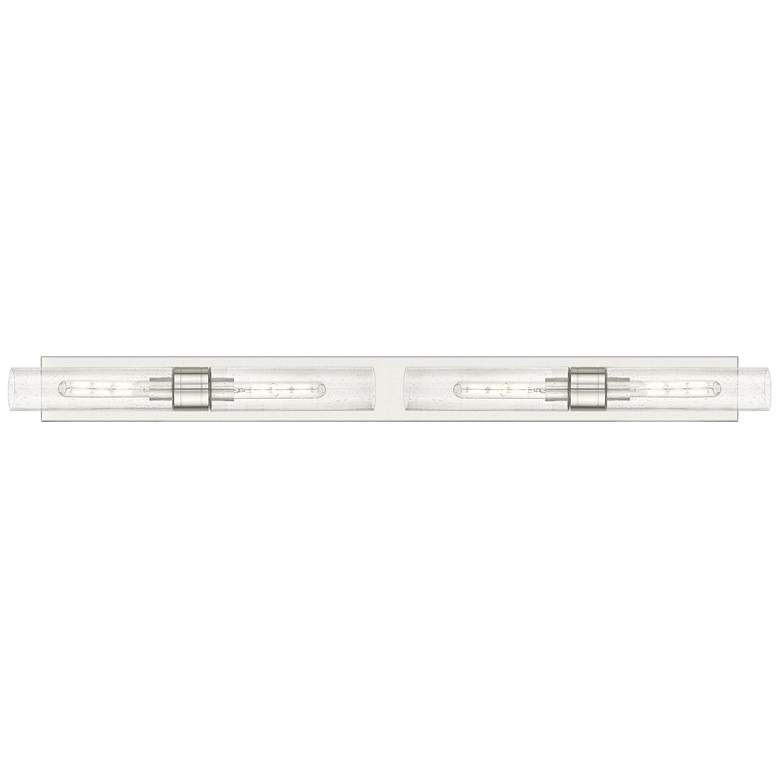 Image 1 Ballston Boreas 4 Light 51" Bath Vanity Satin Nickel Seedy Shade