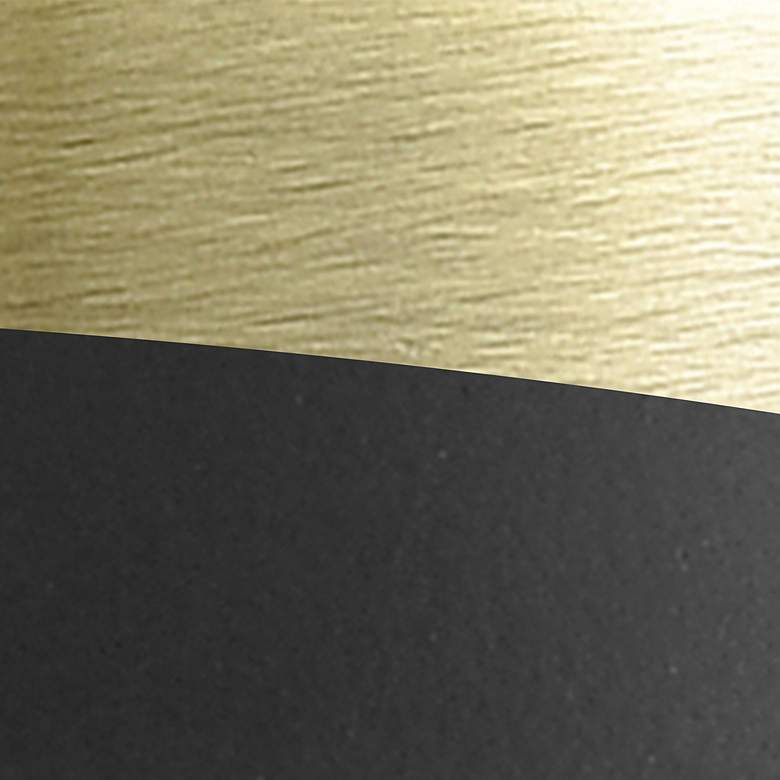Image 3 Ballston Boreas 5" Sconce Black Brass w/ 8"H Clear Shade more views