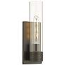 1_Ballston Boreas 5" Sconce Bronze w/ 11"H Clear Shade