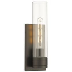 Ballston Boreas 5" Sconce Bronze w/ 11"H Clear Shade