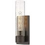 1_Ballston Boreas 5" Sconce Bronze w/ 11"H Seedy Shade