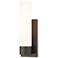 Ballston Boreas 5" Sconce Bronze w/ 11"H White Shade