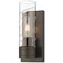 2_Ballston Boreas 5" Sconce Bronze w/ 8"H Deco Swirl Shade