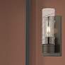 Thumbnail1 of Ballston Boreas 5" Sconce Bronze w/ 8"H Deco Swirl Shade