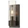 Ballston Boreas 5" Sconce Bronze w/ 8"H Seedy Shade