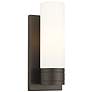 1_Ballston Boreas 5" Sconce Bronze w/ 8"H White Shade