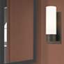 3_Ballston Boreas 5" Sconce Bronze w/ 8"H White Shade more views