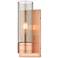 Ballston Boreas 5" Sconce Copper w/ 8"H Light Smoke Shade