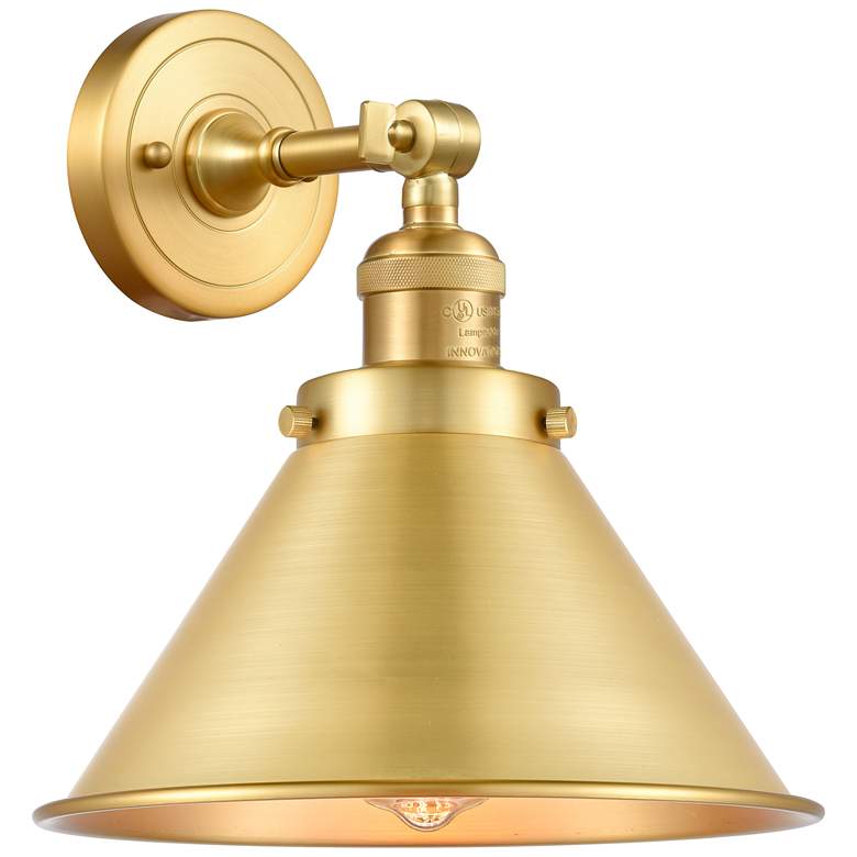 Image 2 Ballston Briarcliff 8" High Satin Gold LED Wall Sconce