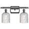 Ballston Bridal Veil 15"W 2 Light Polished Chrome Bath Light w/ Clear