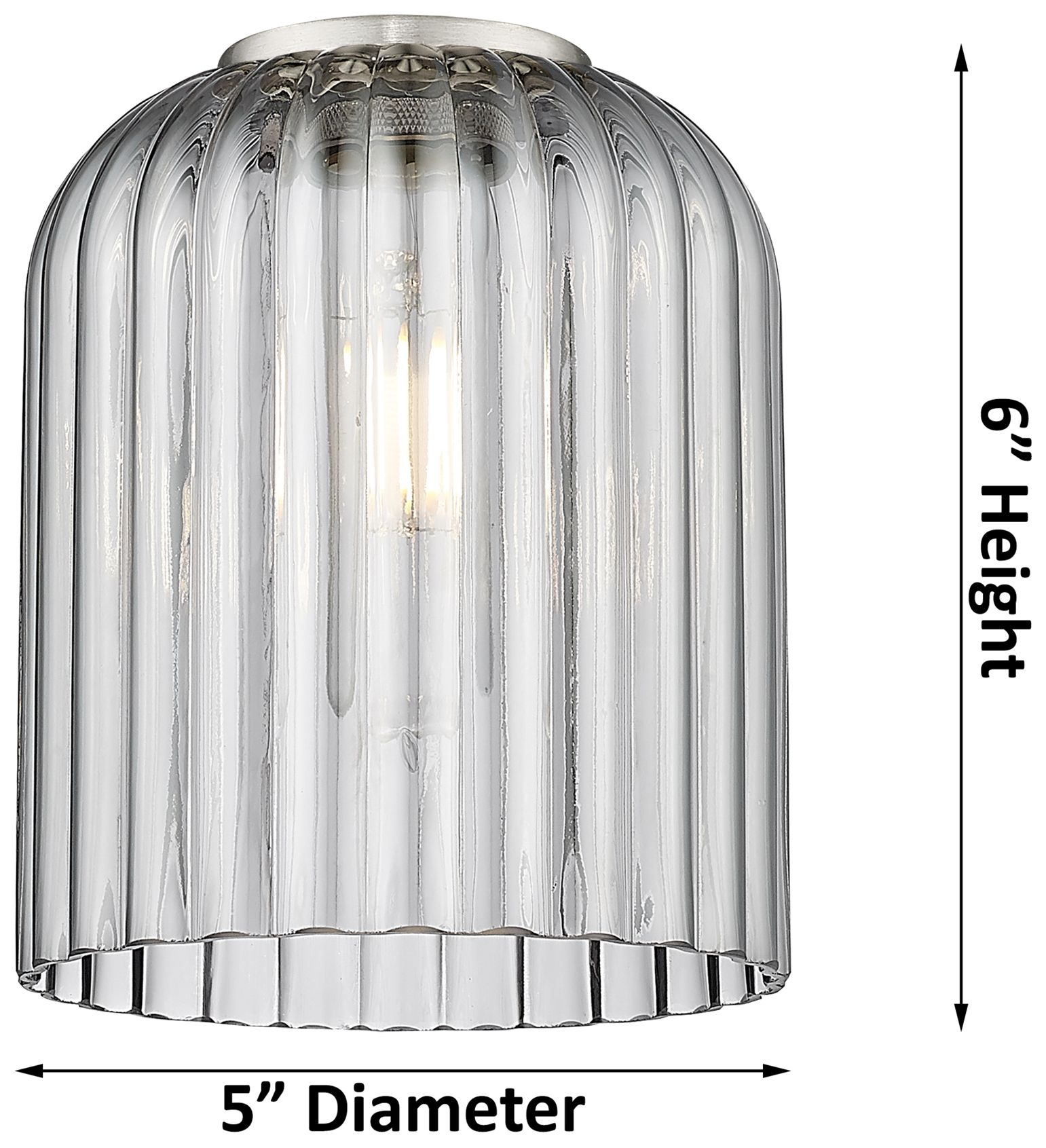 Image 4 Ballston Bridal Veil 2 Light 15" Bath Vanity Chrome Light Smoke Shade more views