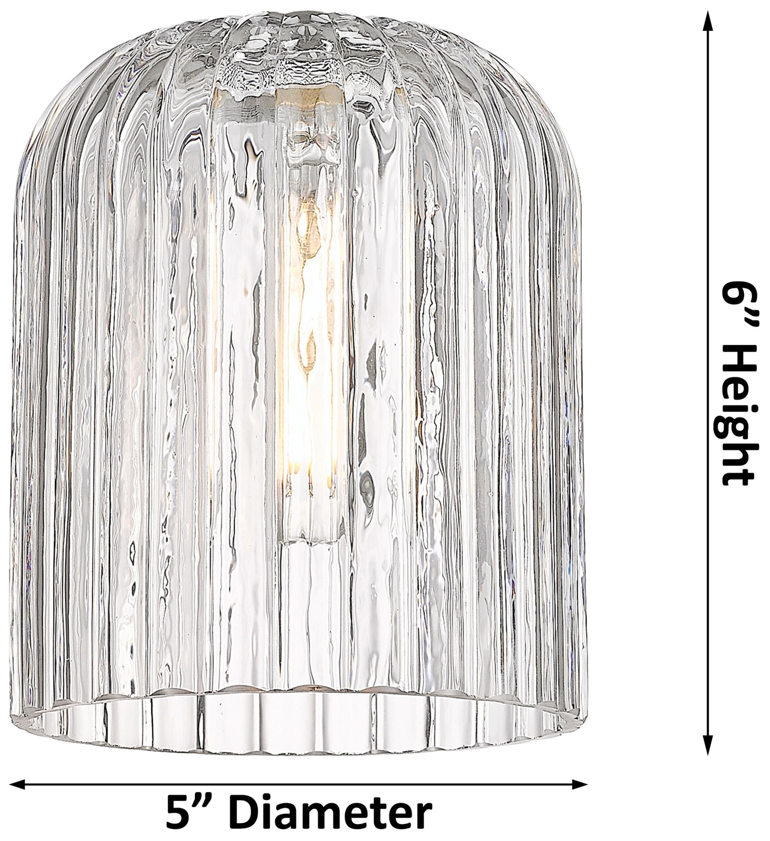 Image 5 Ballston Bridal Veil 23"W 5-Light Black Stem Chandelier w/ Clear Shade more views