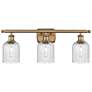 Ballston Bridal Veil 3 Light 25" Bath Vanity Brushed Brass Seedy Shade