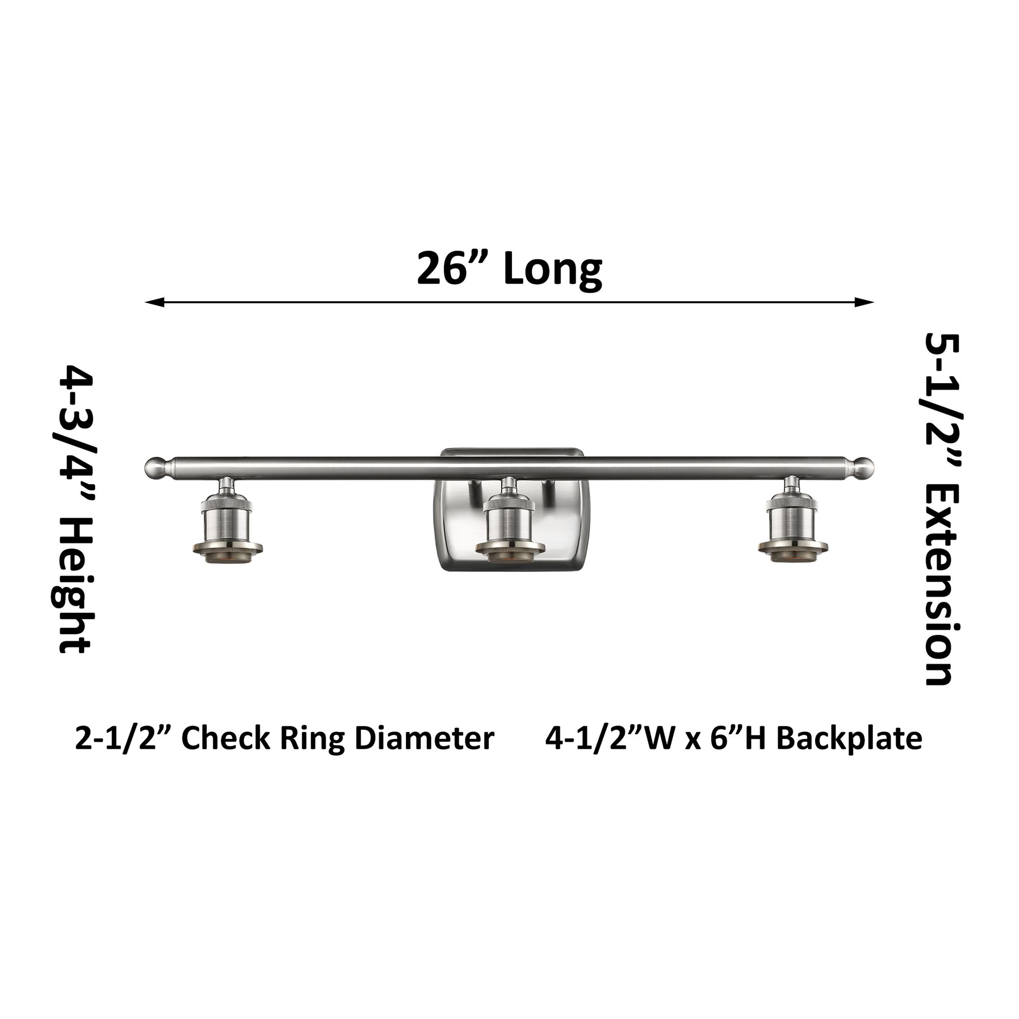 Image 3 Ballston Bridal Veil 3 Light 25" Bath Vanity Matte Black Gloss White Shade more views