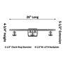3_Ballston Bridal Veil 3 Light 25" Bath Vanity Matte Black Gloss White Shade more views