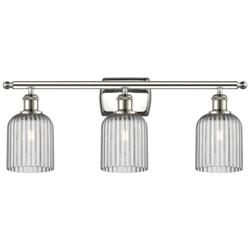 Ballston Bridal Veil 3 Light 25" Bath Vanity Nickel Light Smoke Shade