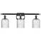 Ballston Bridal Veil 3 Light 25" Bath Vanity Polished Chrome Seedy Shade