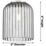 Ballston Bridal Veil 4 Light 35" Bath Vanity Copper Princess Blue Shade