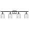 Ballston Bridal Veil 4 Light 35" Bath Vanity Polished Chrome Seedy Shade