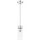 Ballston Bridal Veil 5" Cord Hung Mini Pendant Black Brass Light Smoke