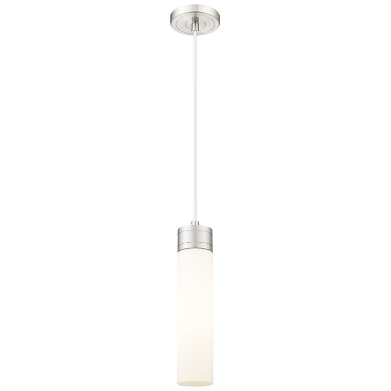 Image 1 Ballston Bridal Veil 5" Cord Hung Mini Pendant Brushed Brass Seedy
