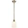 Ballston Bridal Veil 5" Cord Hung Mini Pendant Matte Black Seedy