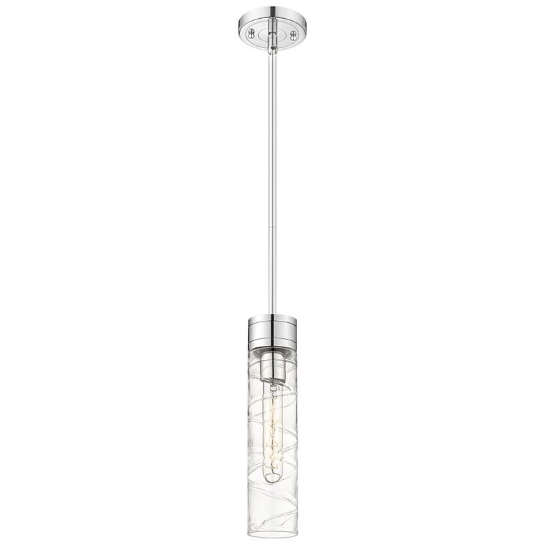 Image 1 Ballston Bridal Veil 5" Cord Hung Mini Pendant Polished Nickel Mercury