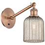 Ballston Bridal Veil 5" Sconce Arm Adjusts Up and Down Copper Mercury Shade