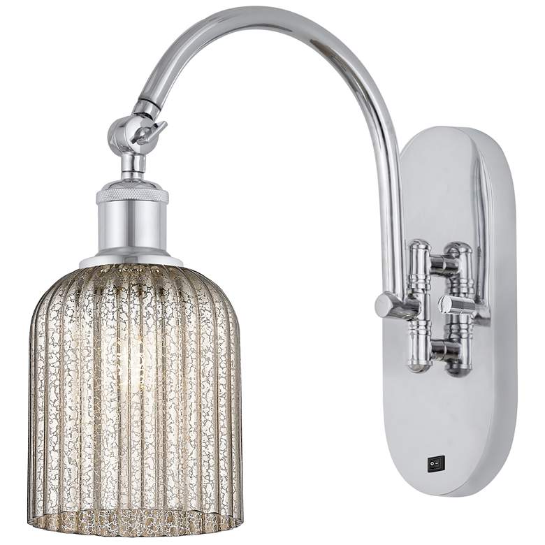 Image 1 Ballston Bridal Veil 5" Sconce Arm Swivels Side to Side Chrome Mercury