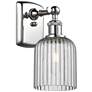 Ballston Bridal Veil 5" Sconce Polished Chrome Finish Light Smoke Shade