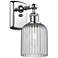 Ballston Bridal Veil 5" Sconce Polished Chrome Finish Light Smoke Shade